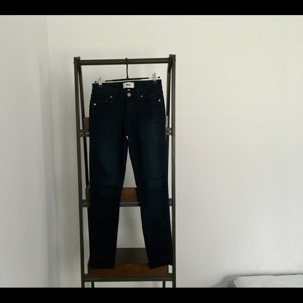 Paige Denim Dark Navy Skinny Jeans